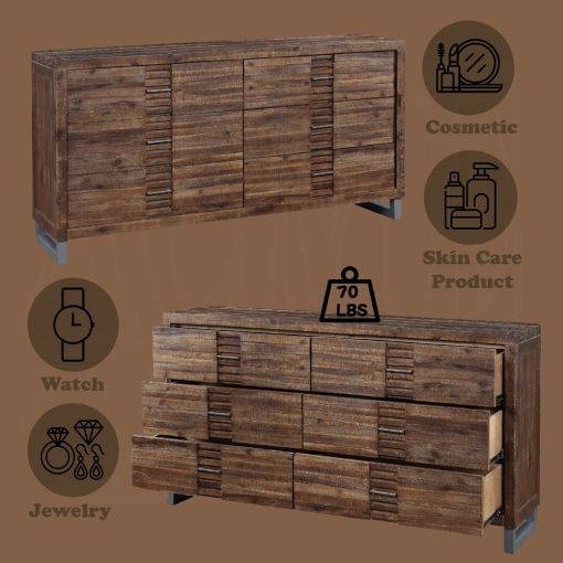 Acme Andria Reclaimed Oak Dresser - Image 6
