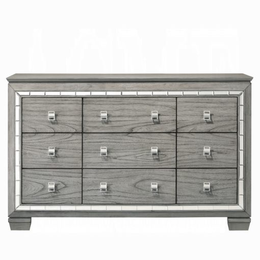 Acme Antares Light Gray Oak Dresser - Image 3