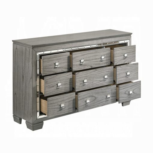 Acme Antares Light Gray Oak Dresser - Image 4