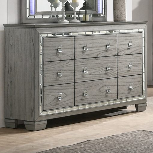 Acme Antares Light Gray Oak Dresser