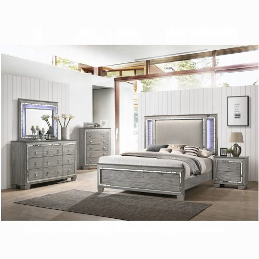 Acme Antares Light Gray Oak Dresser - Image 5