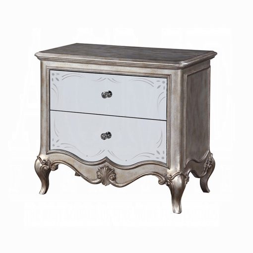 Acme Esteban Antique Champagne Nightstand - Image 2