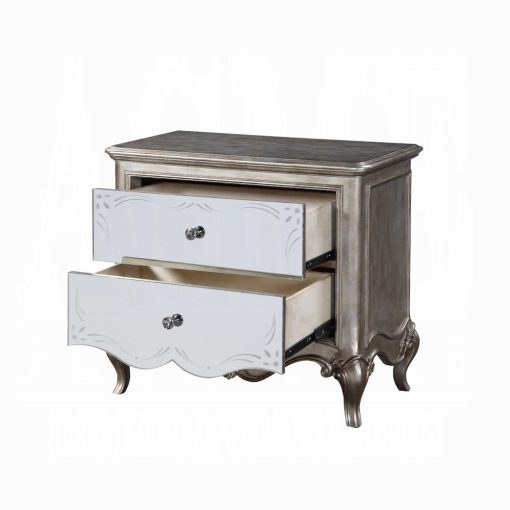 Acme Esteban Antique Champagne Nightstand - Image 4