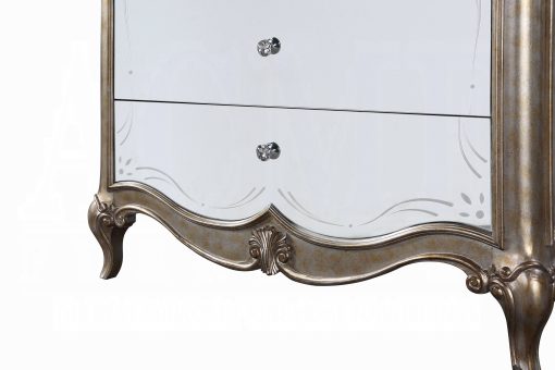 Acme Esteban Antique Champagne Nightstand - Image 6