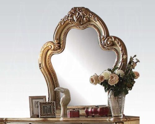 Acme Dresden Gold Patina & Bone Mirror