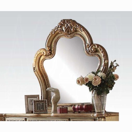 Acme Dresden Gold Patina & Bone Mirror