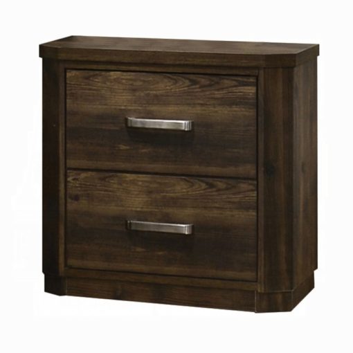 Acme Elettra Rustic Walnut Nightstand - Image 2