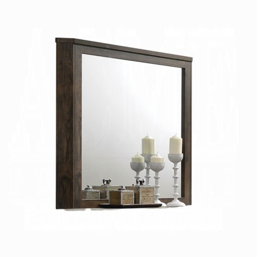 Acme Elettra Rustic Walnut Mirror - Image 5