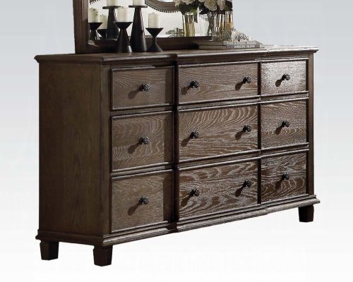 Acme Baudouin Weathered Oak Dresser