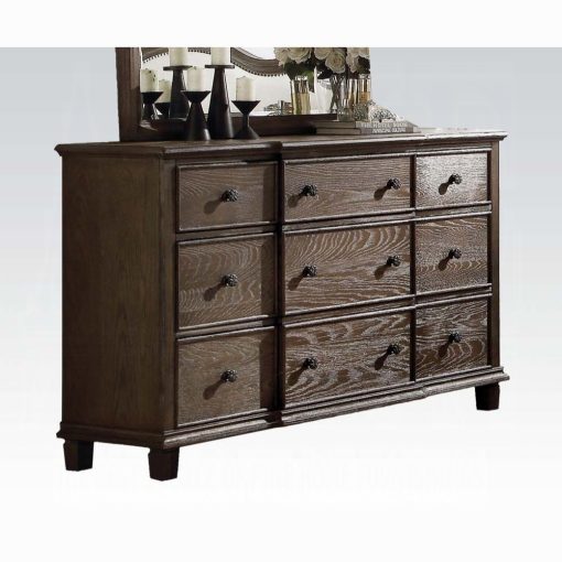 Acme Baudouin Weathered Oak Dresser