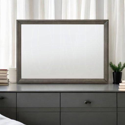 Acme Escher Gray Oak Mirror - Image 6