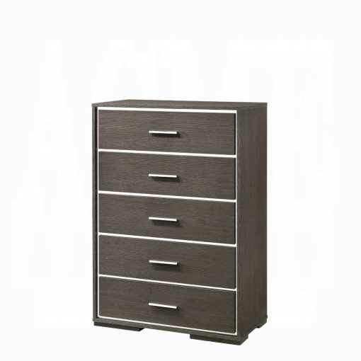 Acme Escher Gray Oak Chest - Image 2