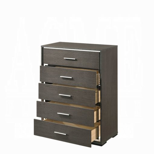 Acme Escher Gray Oak Chest - Image 4
