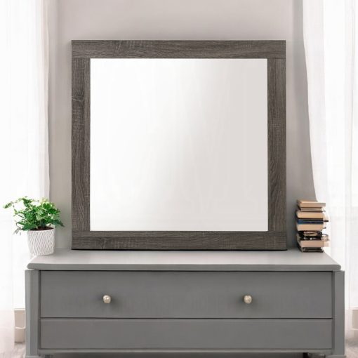 Acme Avantika Rustic Gray Oak Mirror - Image 5