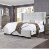 Acme Artesia Tan Fabric & Salvaged Natural Bed