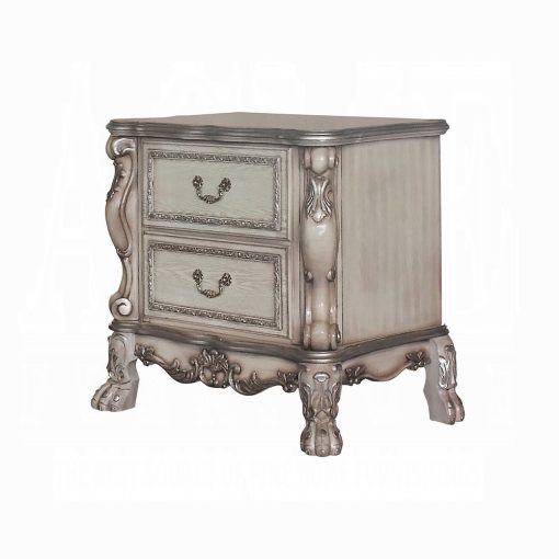 Acme Dresden Vintage Bone White Nightstand - Image 2