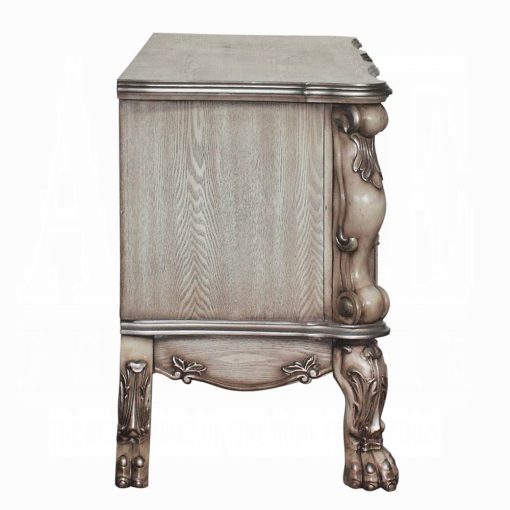Acme Dresden Vintage Bone White Vanity Desk - Image 5