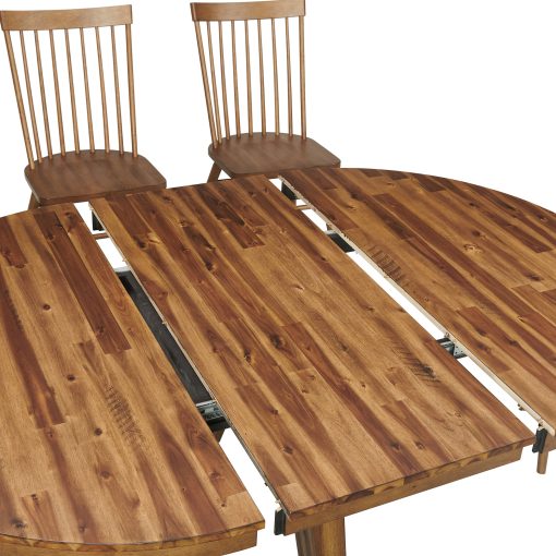 Intercon Vantage Organic Spice Acacia Round Pedestal Table - Image 3