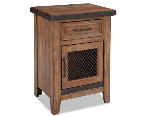 Intercon Taos Canyon Brown 1 Drawer Nightstand