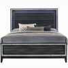 Acme Haiden LED & Weathered Black Bed with LED
