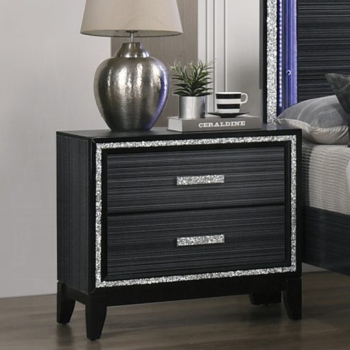 Acme Haiden Weathered Black Nightstand