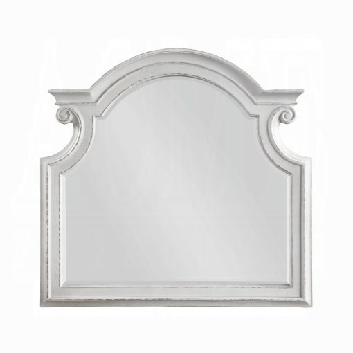 Acme Florian Antique White Mirror - Image 2