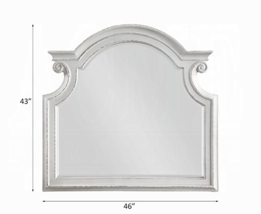 Acme Florian Antique White Mirror - Image 4