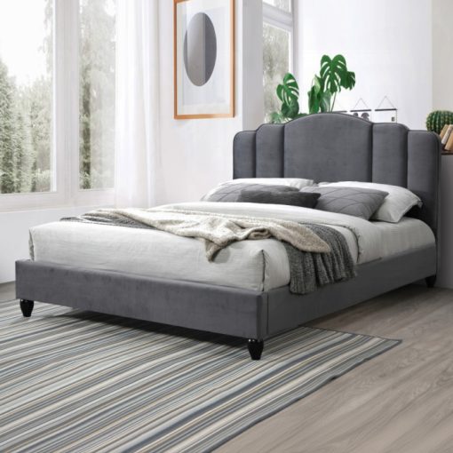 Acme Giada Charcoal Fabric EK Bed