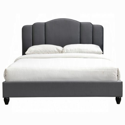 Acme Giada Charcoal Fabric EK Bed - Image 3
