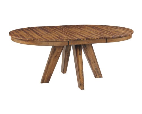 Intercon Vantage Organic Spice Acacia Round Pedestal Table
