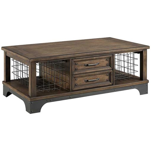 Intercon Whiskey River Gunpowder Grey Coffee Table