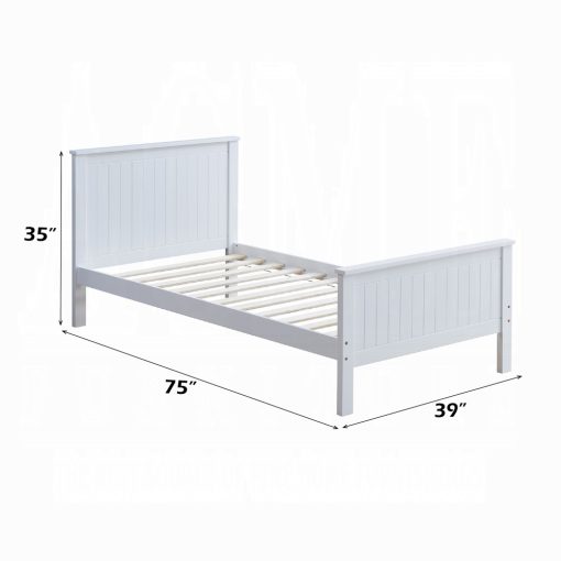 Acme Bungalow White Twin Bed - Image 9