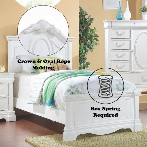 Acme Estrella White Bed - Image 5