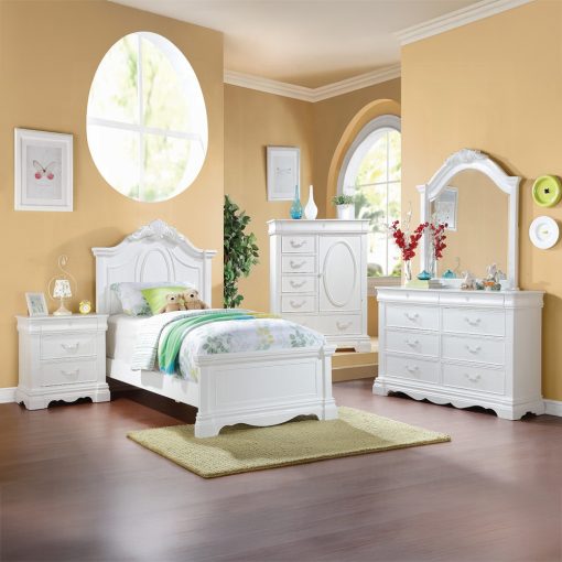 Acme Estrella White Bed - Image 3