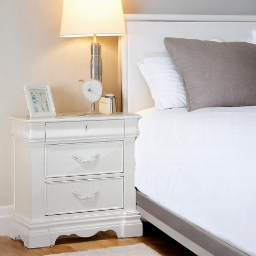 Acme Estrella White Nightstand