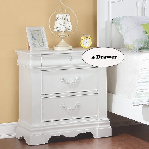 Acme Estrella White Nightstand - Image 4