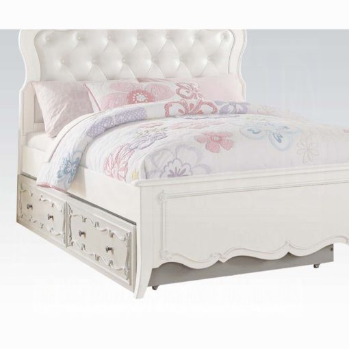Acme Edalene Pearl White Trundle (Twin)-Optional