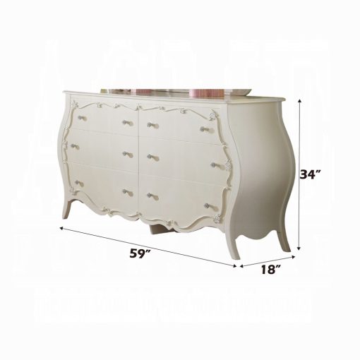 Acme Edalene Pearl White Dresser - Image 2