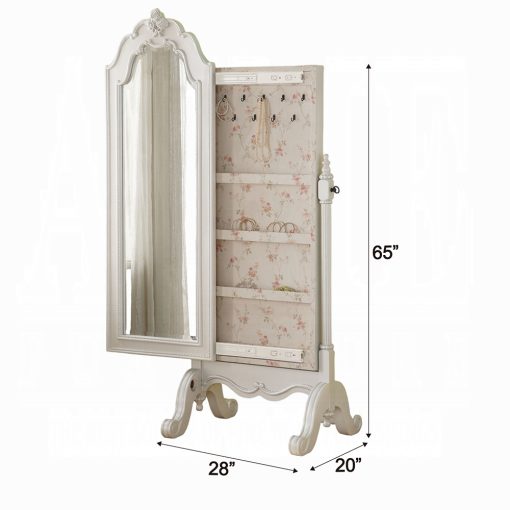 Acme Edalene Pearl White Jewelry Armoire - Image 3