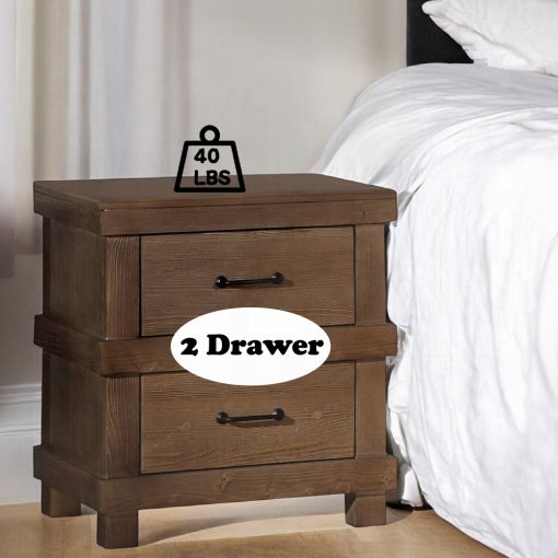 Acme Adams Antique Oak Nightstand - Image 4