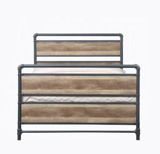 Acme Brantley Antique Oak & Sandy Gray Full Bed - Image 3