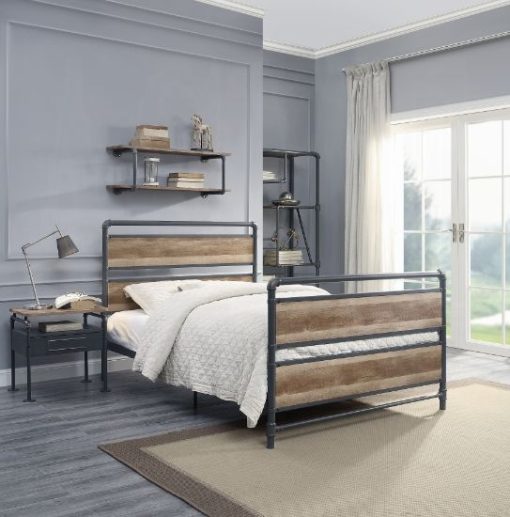 Acme Brantley Antique Oak & Sandy Gray Full Bed