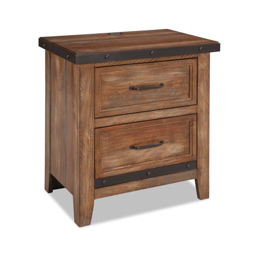 Intercon Taos Canyon Brown 2 Drawer Nightstand