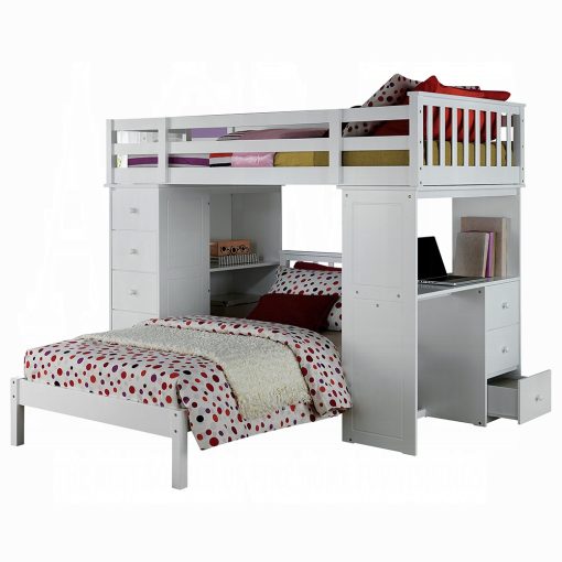 Acme Freya White Twin Bed - Image 6