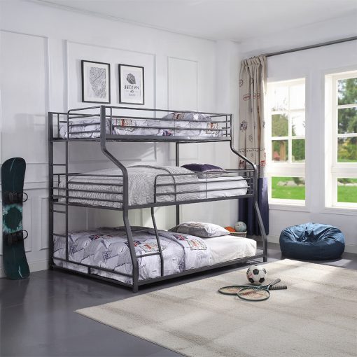 Acme Caius II Gunmetal Twin/Full/Queen Bunk Bed