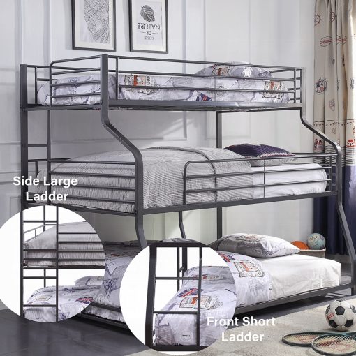 Acme Caius II Gunmetal Twin/Full/Queen Bunk Bed - Image 5