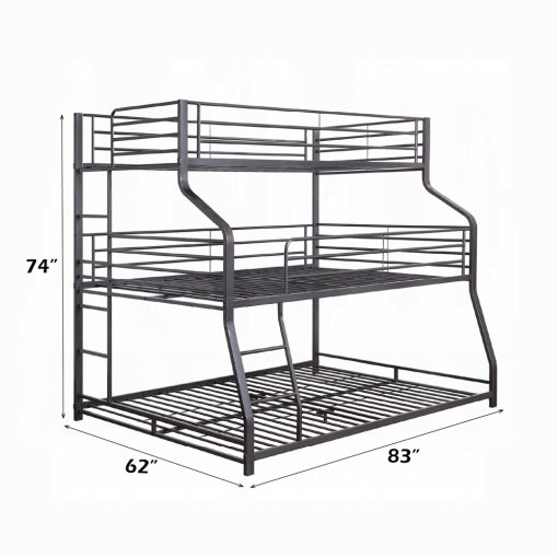 Acme Caius II Gunmetal Twin/Full/Queen Bunk Bed - Image 6