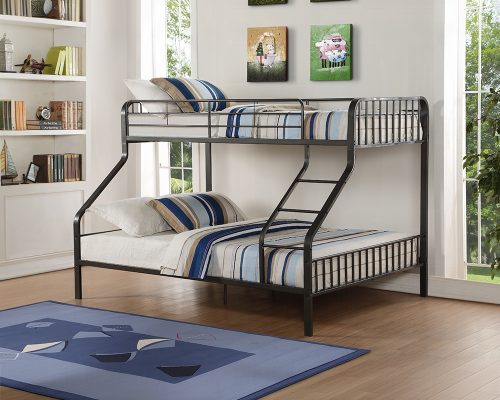 Acme Caius Gunmetal Twin Xl/Queen Bunk Bed