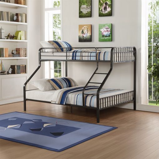 Acme Caius Gunmetal Twin Xl/Queen Bunk Bed