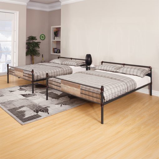 Acme Brantley Sandy Black & Dark Bronze Hand-Brushed Double Queen Bunk Bed - Image 3
